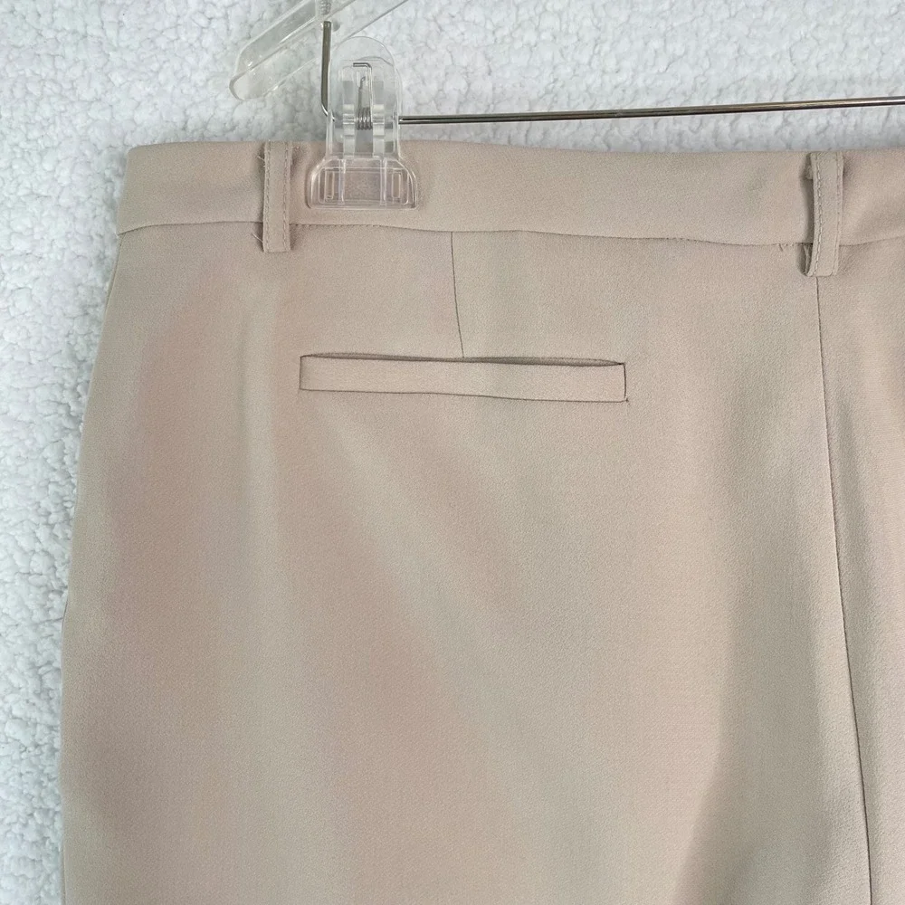 Tommy Hilfiger Womens Beige Dress Pants Size 16 Tan Straight Leg Work Trousers
